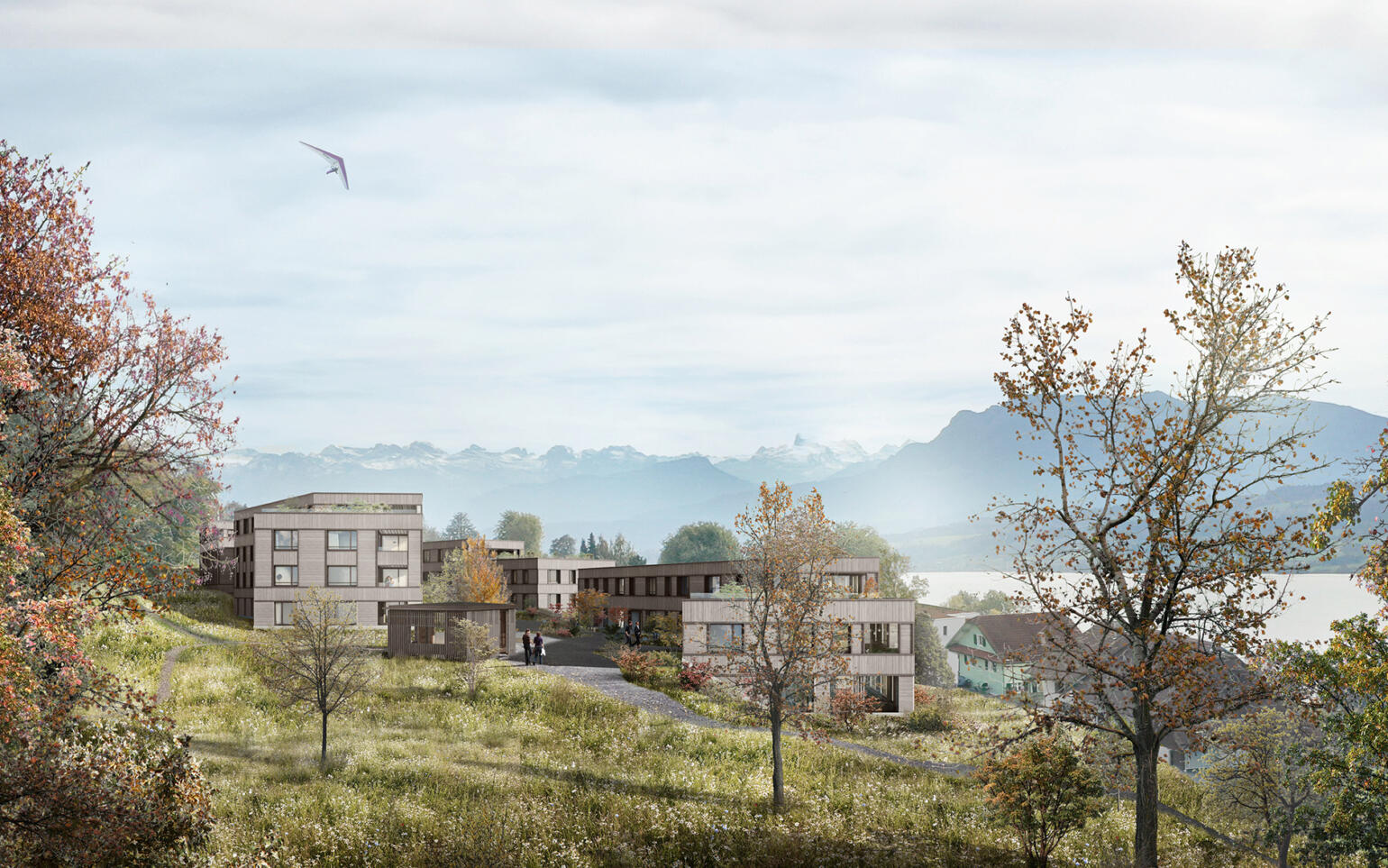Visualisierung des Burgparks oberhalb des Sempachersees
