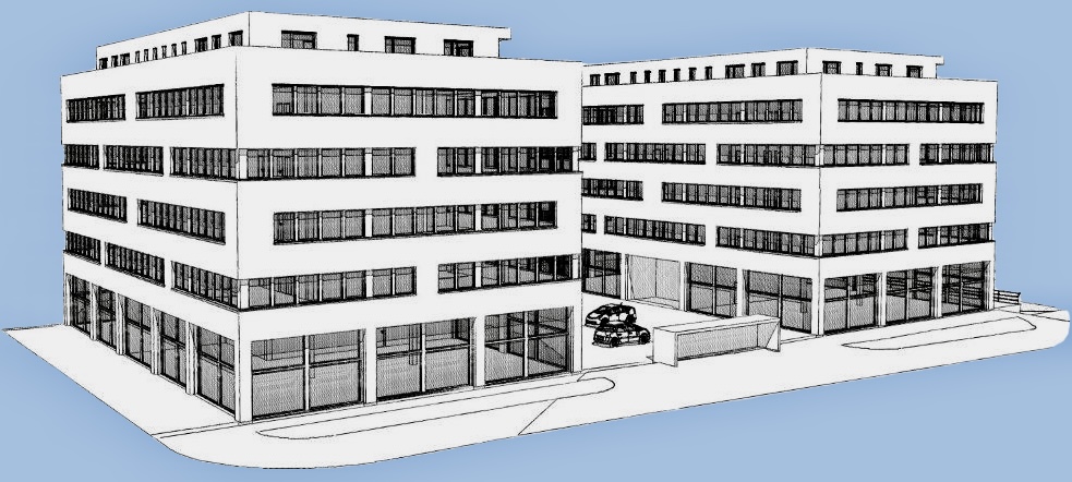 Visualisierung des Gewerbeparks LBG