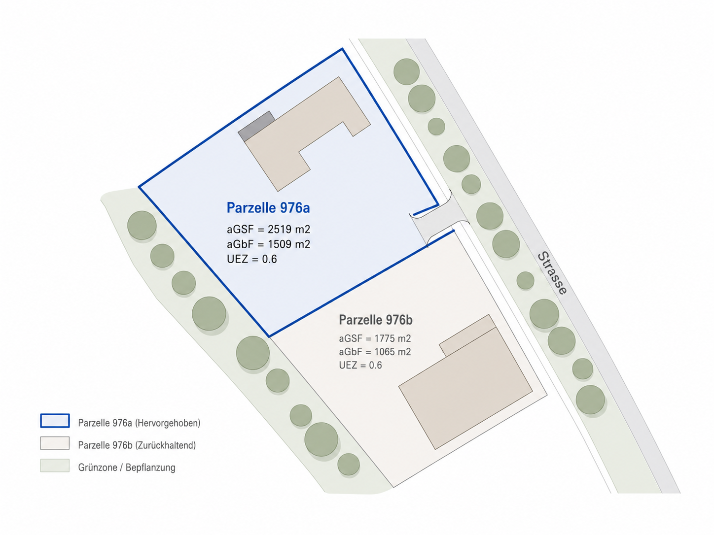 Schematischer Campusplan: Campus 1135 ist blau hervorgehoben